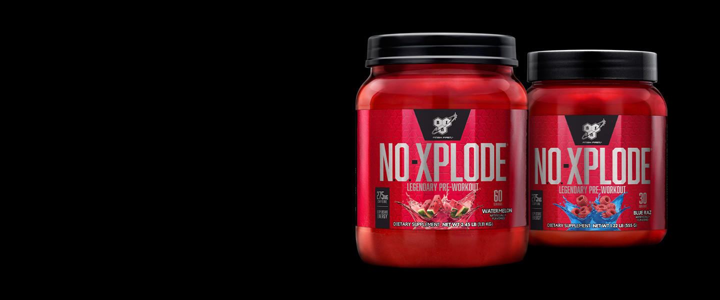 N.O. Xplode Pre-Workout Powder (Green Apple), 2.45 lbs Bottle